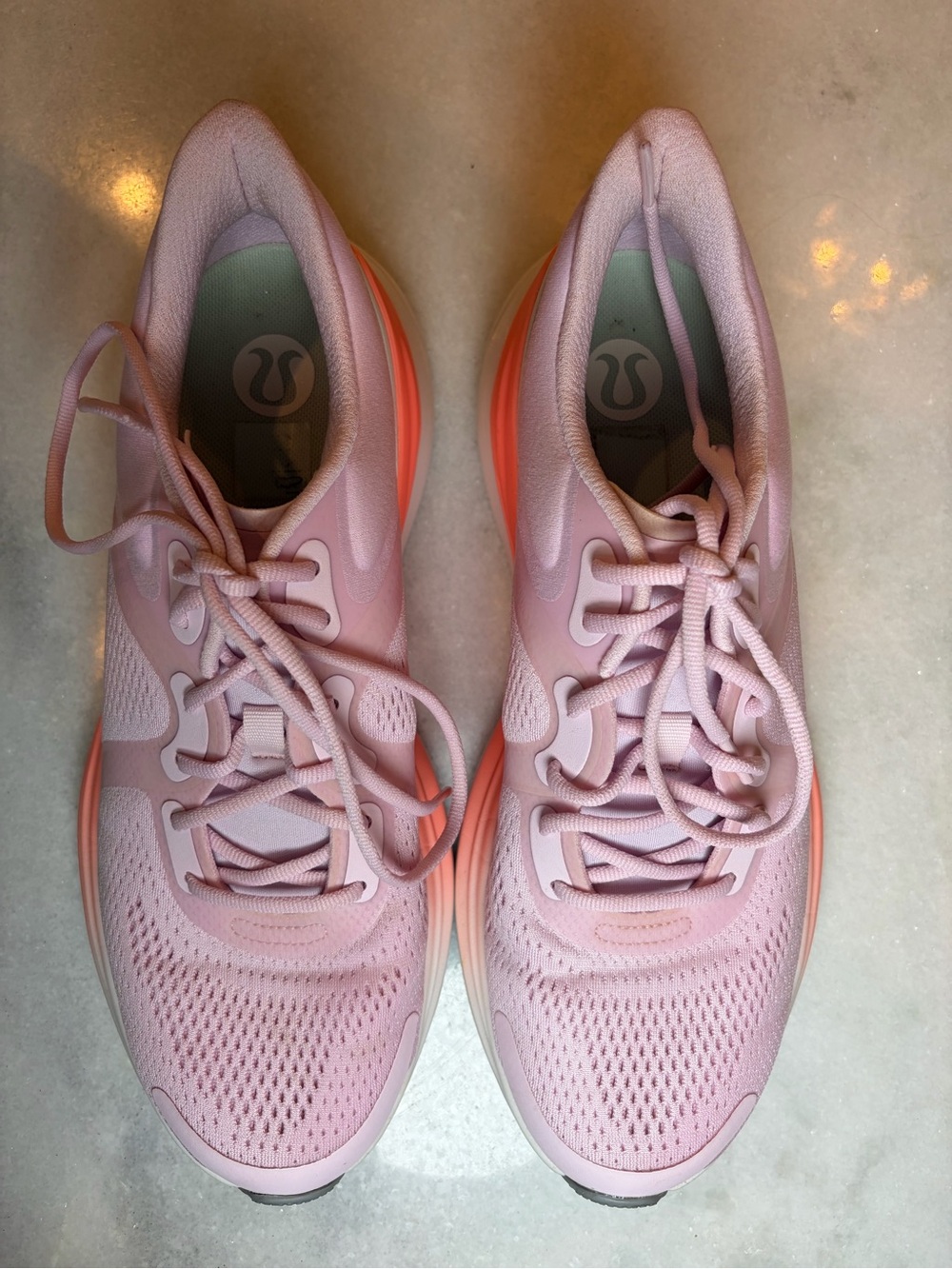 Lululemon Blissfeel Run Women's Running Shoes in Peony/sunset/Alpine whiteUS 9.5